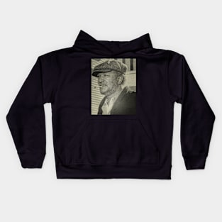 Smoking ford - Sepia Kids Hoodie